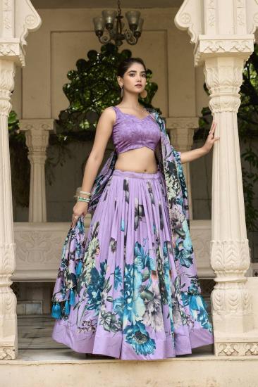 Artriddhs Dola silk D NO DEGITAL 10 Purple Lehenga choli suppliers in Mumbai
